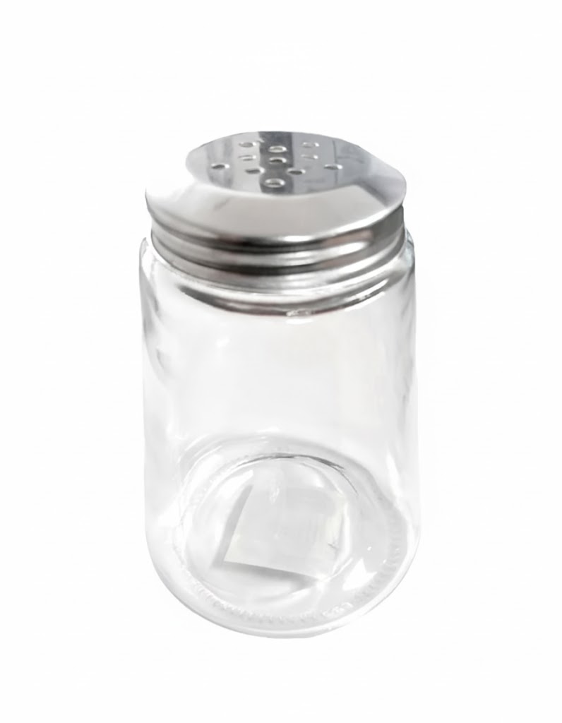 Azucarera Vidrio Con Tapa Acero Inoxidable  390 ml / 13.73 oz