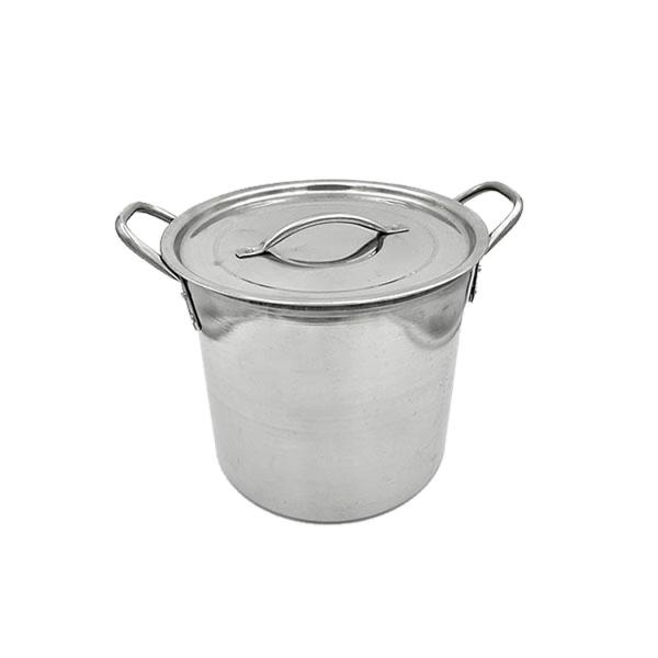 Olla Alta Con Tapa  Acero Inoxidable  20 QT