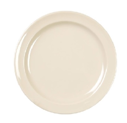 Plato Pastel Redondo Beige De 16.51 cm
