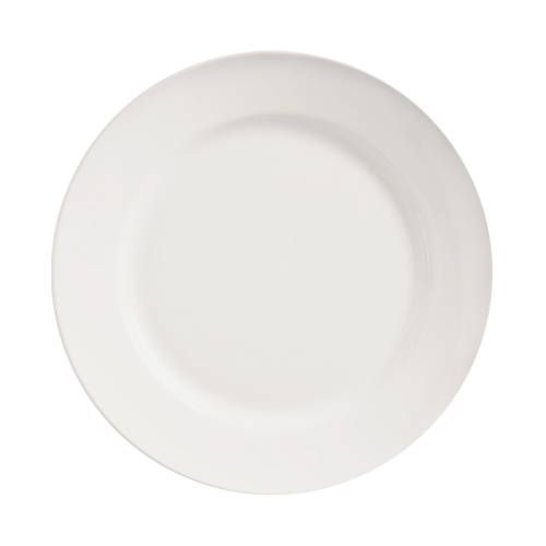 Plato Llano Rolled Edge De Porcelana 27.5 Cm