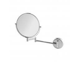 Espejo Doble De 20 Cm Con Brazo Tubular Cromado Para Pared De 23 Cm