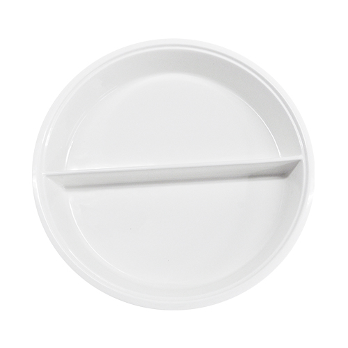 [038-108] Inserto Redondo Con Division Porcelana Blanca 39 cm Diametro