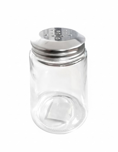 [3-1109] Azucarera Vidrio Con Tapa Acero Inoxidable 390 Ml / 13.73 Oz