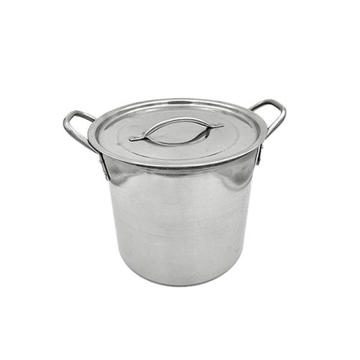 [133-1423] Olla Alta Con Tapa  Acero Inoxidable  20 QT