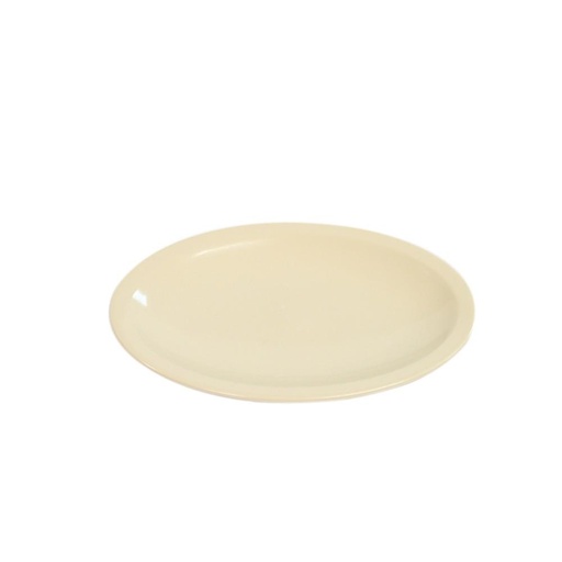 [328-807] Plato Oval Melamina Beige De 22.86 cm
