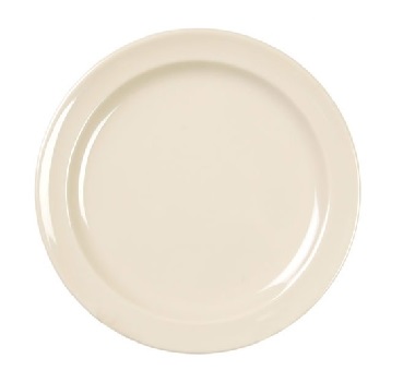 [328-804] Plato Postre  Redonde Melamina Beige De 22.86 cm