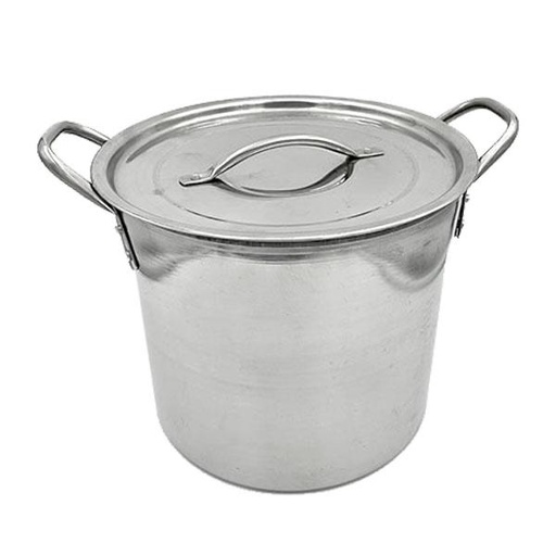 [133-1424] Olla Alta Con Tapa  Acero Inoxidable  24 QT
