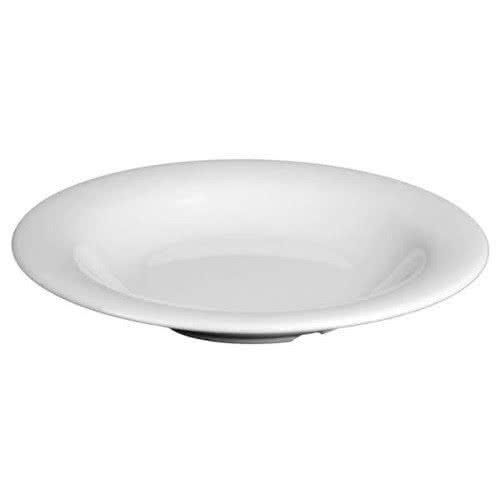 [88-1312] Tazon Hondo Melamina Color Blanco De 22.86 Cm