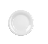 [88-1145] Plato Pan Melamina Premium Color Blanco De 13.97 Cm