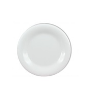 [88-1152] Plato Pan Melamina Premium Color Blanco De 16.51 Cm