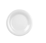 [88-1159] Plato Postre Melamina Premium Color Blanco De 19.05 Cm
