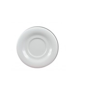 [88-1368] Plato Cafe Expresso Melamina Premium Color Blanco De 12.7 Cm