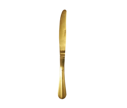 [105-723324] Cuchillo De Mesa Baguette Dorado Satinado Acero Inoxidable 24 Cm