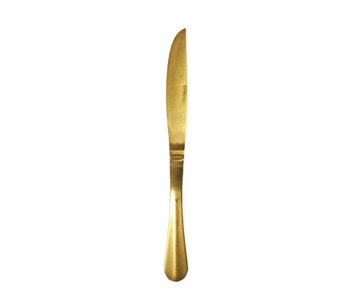 [105-723332] Cuchillo Chuletero Baguette Dorado Satinado De 24 Cm