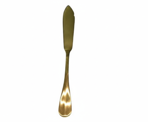 [105-723333] Pala Pescado Baguette Dorado Satinado Acero Inoxidable De 20.5 Cm