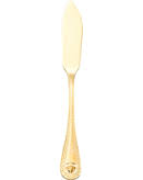[105-723333] Pala Pescado Baguette Dorado Satinado Acero Inoxidable De 20.5 Cm