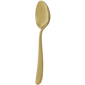 [105-723327] Baguette Dorado Satinado Cuchara Postre Acero Inoxidable De 20 Cm