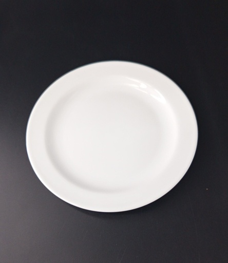 [038-129] PLATO POSTRE 20 CM PORCELANA BLANCA