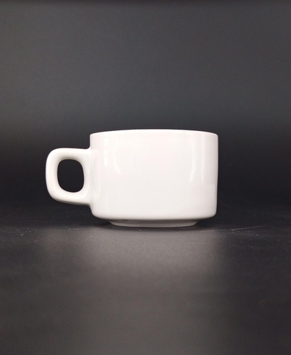 [038-206] TAZA CAFE TE 150 ML PORCELANA BLANCA