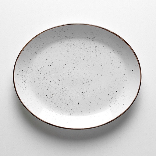 [133-1067] DOTS  PLATO LLANO  31 CM  PORCELANA